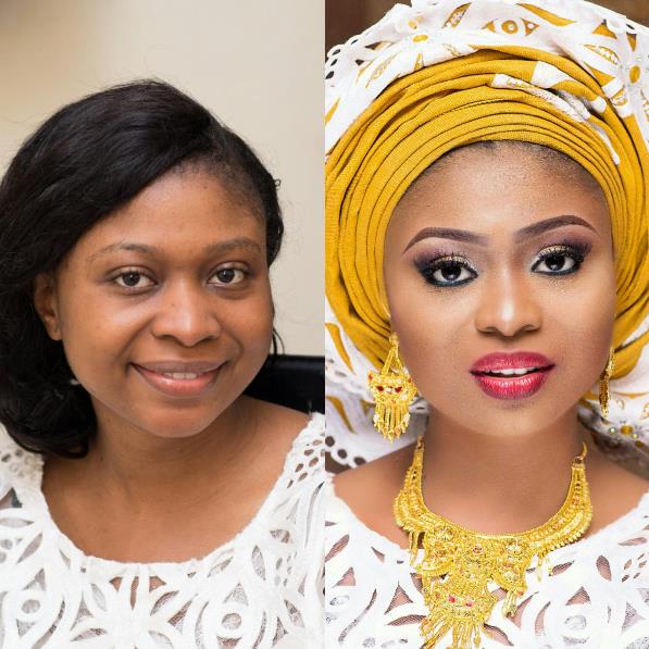 LoveweddingsNG Before and After Glamtouch