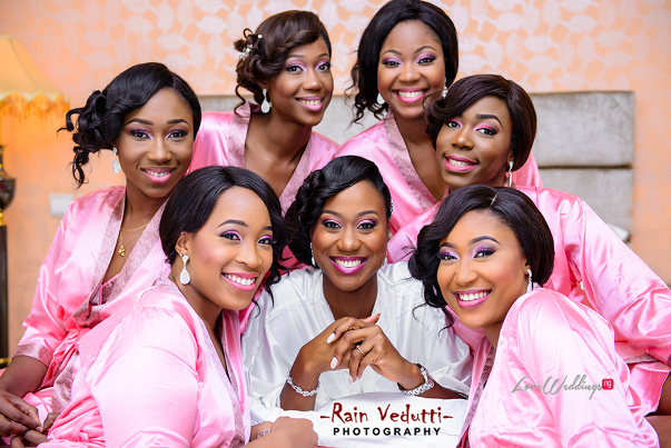 LoveweddingsNG Uche & Tochukwu Rain Vedutti Photography bride and bridesmaids1