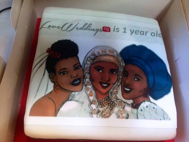 LoveweddingsNG Anniversary Cake