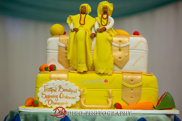 Nigerian Traditional Wedding - Bunmi and Mayowa cake LoveweddingsNG