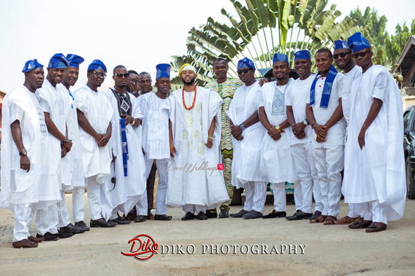 Nigerian Traditional Wedding - Bunmi and Mayowa groom and friends LoveweddingsNG