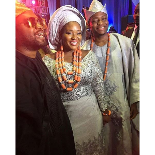 Toolz & Tunde Demuren's Traditional Wedding - The couple with Cobhams LoveweddingsNG