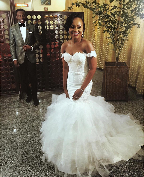Ebuka Obi - Uchendu Cynthia Obianodo White Wedding LoveweddingsNG - bride and groom 2