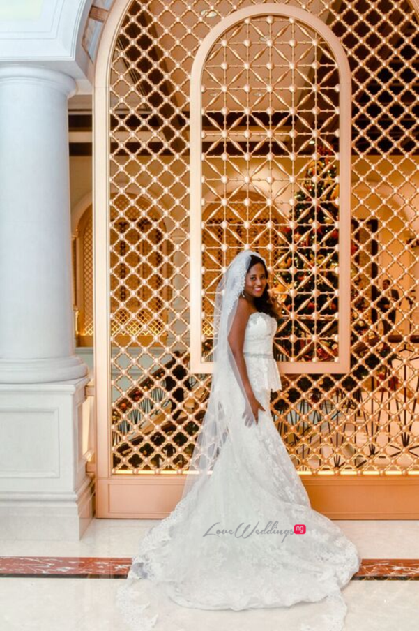 Nigerian Wedding in Dubai Bride LoveweddingsNG Save the Date 2