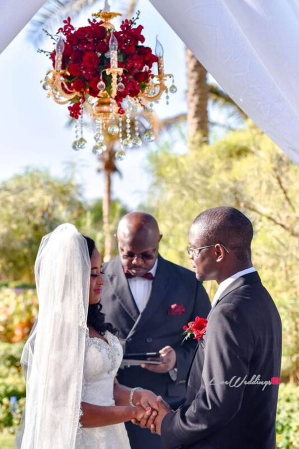 Nigerian Wedding in Dubai Bride and Groom Holding Hands LoveweddingsNG Save the Date