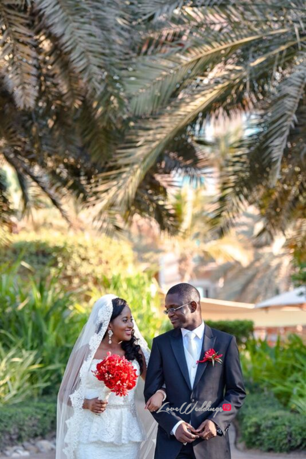 Nigerian Wedding in Dubai Bride and Groom LoveweddingsNG Save the Date 1
