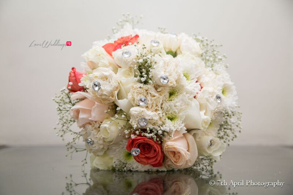 Nigerian White Wedding - Afaa and Percy - 7th April Photography LoveweddingsNG bouquet