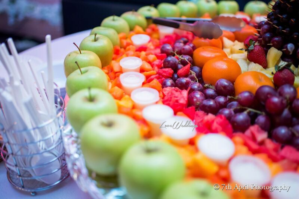 Nigerian White Wedding - Afaa and Percy 7th April Photography LoveweddingsNG fruit display