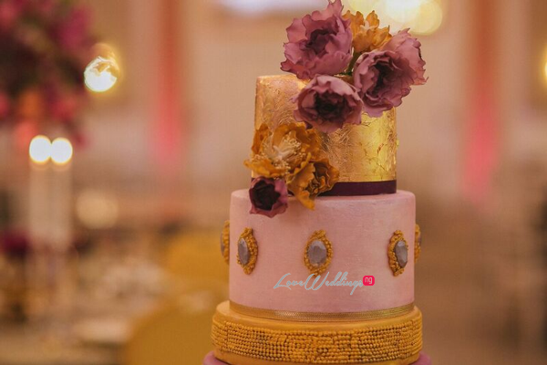 Gold Opulence Alegrar Events Wedding Cake LoveweddingsNG 2