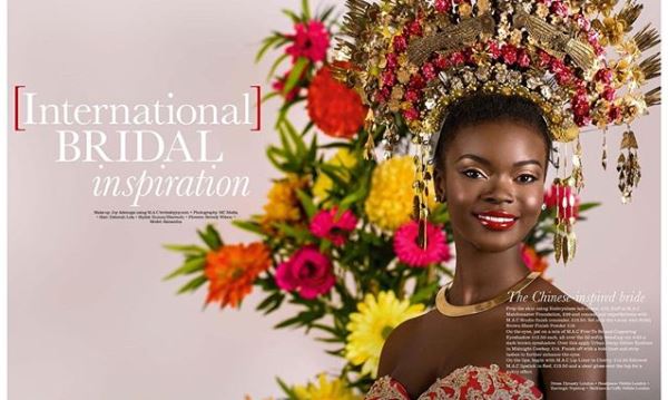 International Womens Day - Joy Adenuga Chinese Bridal Makeup LoveweddingsNG feat