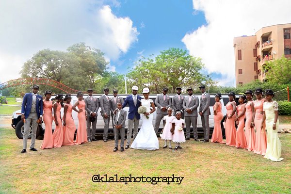 Nigerian Couple and Bridal Train - Tosin & Wale LoveweddingsNG Klala Photography