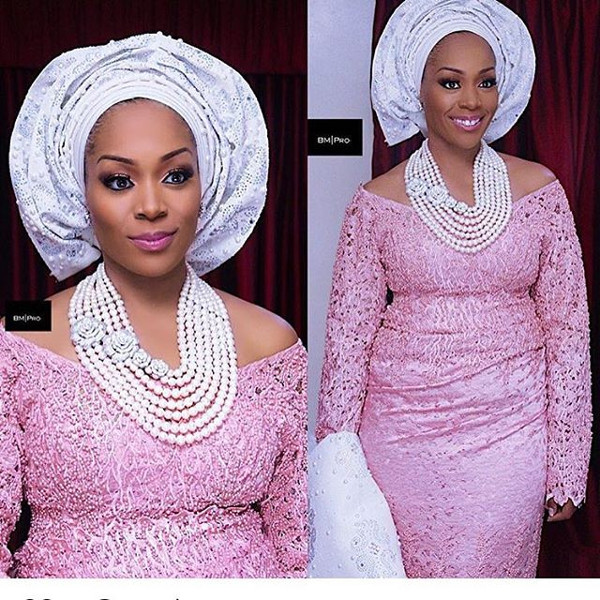 Coco Adeleke Traditional Wedding Outfit Bimmms24