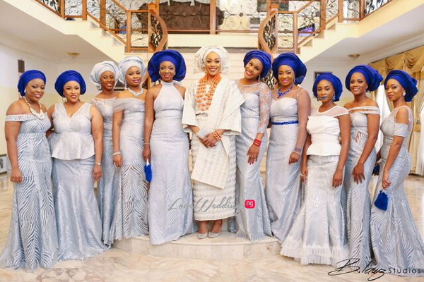 Davido's sister Coco weds Caleb Traditional Wedding Bride and Friends LoveweddingsNG 1