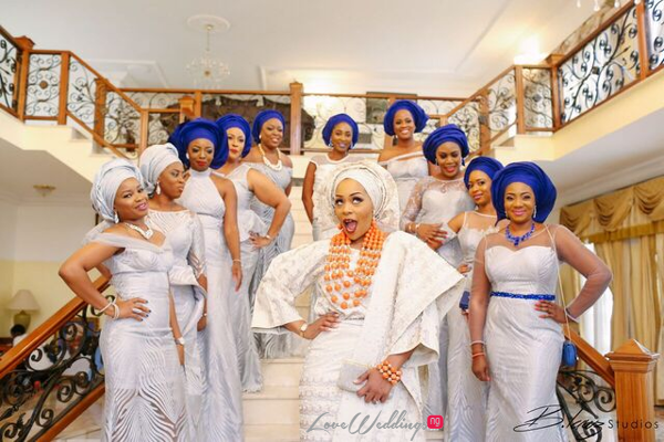 Davido's sister Coco weds Caleb Traditional Wedding Bride and Friends LoveweddingsNG