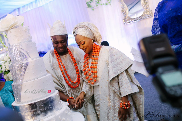 Davido's sister Coco weds Caleb Traditional Wedding Cake LoveweddingsNG