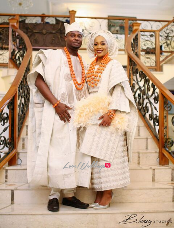 Davido's sister Coco weds Caleb Traditional Wedding Couple LoveweddingsNG 1