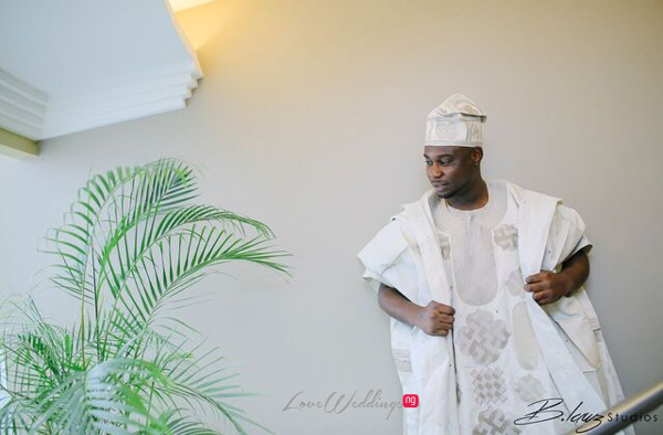 Davido's sister Coco weds Caleb Traditional Wedding Groom Agbada LoveweddingsNG 3