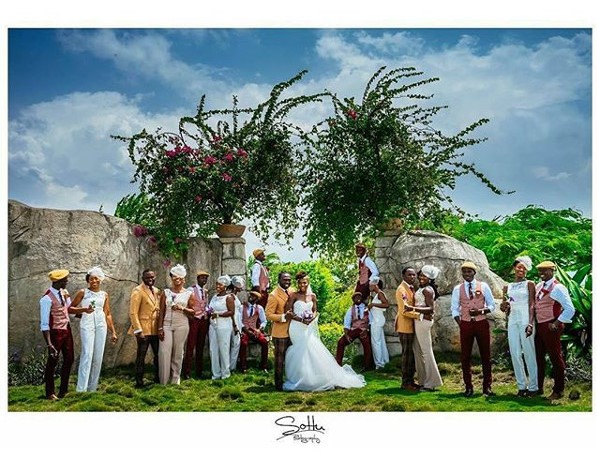 Jide weds Morayo Odukoya Bridal Train White Wedding Sottu Photography LoveweddingsNG #MJ2016