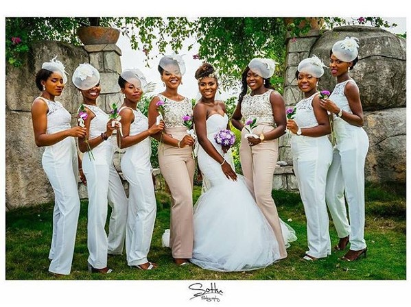 Jide weds Morayo Odukoya Bride and Bridesmaids White Wedding Ige Olabode Photography LoveweddingsNG #MJ2016