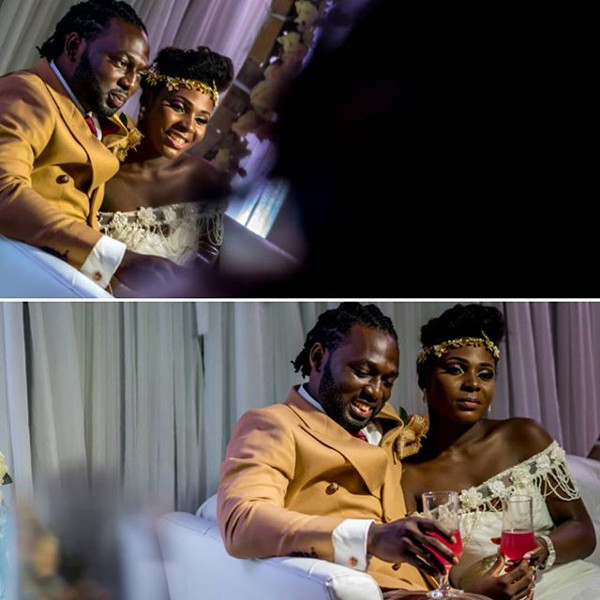 Jide weds Morayo Odukoya Bride and Groom White Wedding KAP Studios LoveweddingsNG #MJ2016