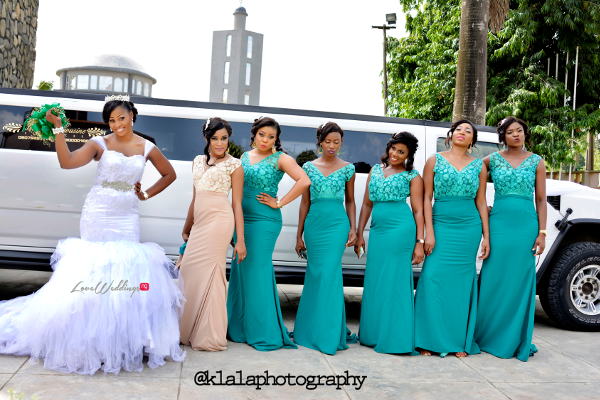 Nigerian Wedding Anu and Toye Bride and Bridesmaids LoveweddingsNG Klala Photography 1
