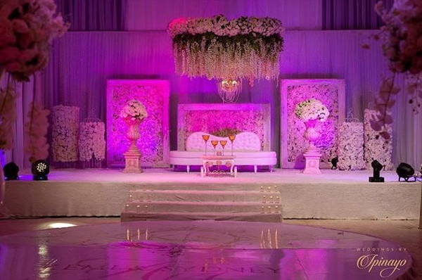 Nigerian Wedding Decor Kemi and Sydney Aquarian Touch LoveweddingsNG