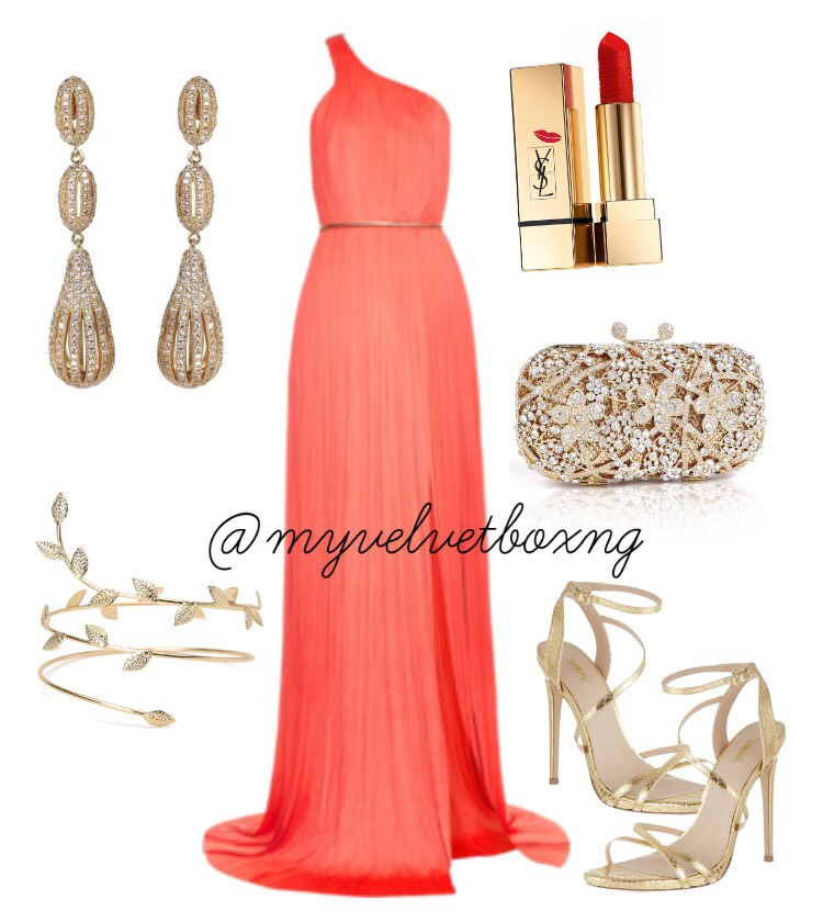 Red Carpet Inspired Look 1 My Velvet Box NG LoveweddingsNG