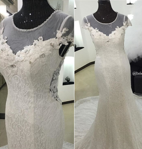 Nigerian Bridal Gown Alma Jesse LoveweddingsNG Brides & Babies 1