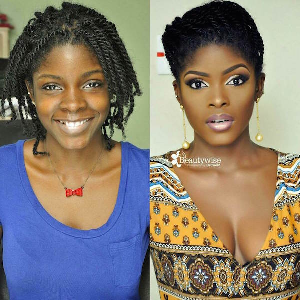 Nigerian-Bridal-Makeover-Before-and-After-Beautywise-LoveweddingsNG