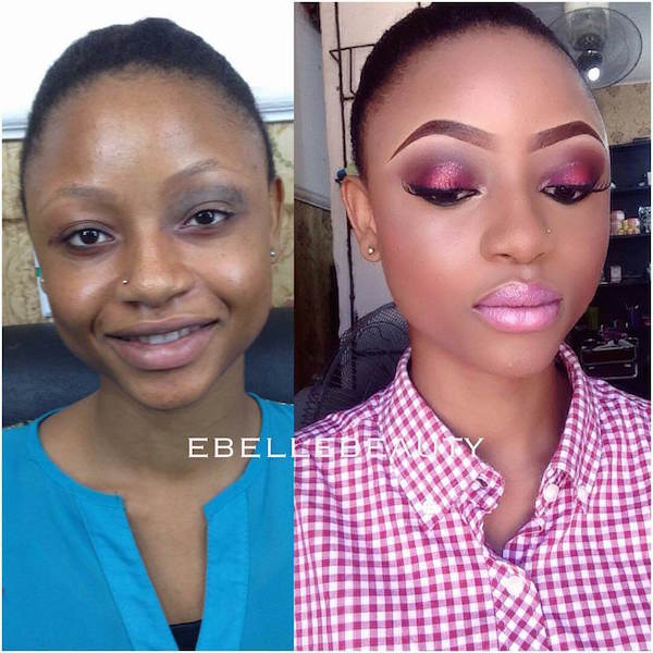 Nigerian-Bridal-Makeover-Before-and-After-EBELLEBEAUTY-LoveweddingsNG