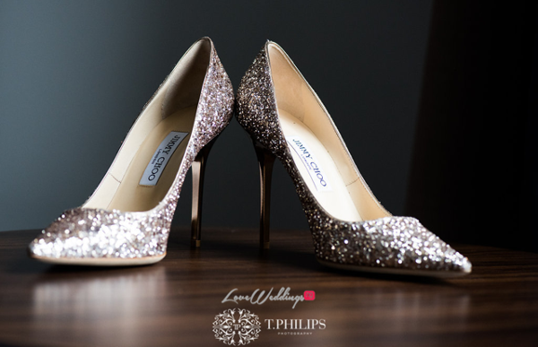 Nigerian Ghanaian White Wedding Abi and Olivia Bridal Shoes LoveweddingsNG