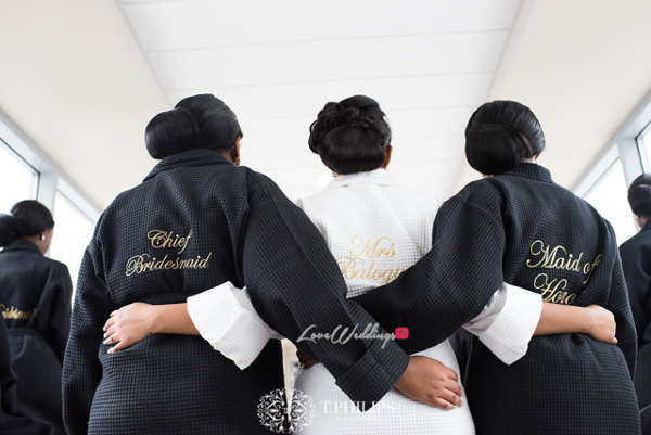 Nigerian Ghanaian White Wedding Abi and Olivia Bride and Bridesmaids LoveweddingsNG