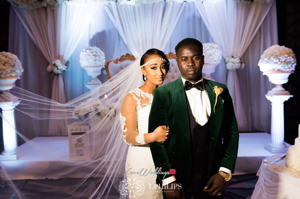 Nigerian Ghanaian White Wedding Abi and Olivia Bride and Groom LoveweddingsNG 1