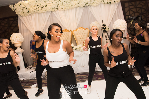 Nigerian Ghanaian White Wedding Abi and Olivia Coreographed Dance LoveweddingsNG