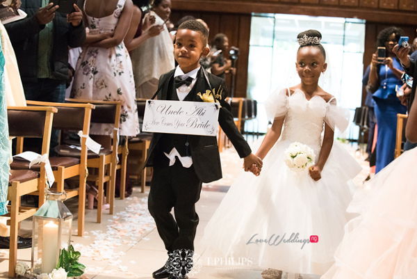 Nigerian Ghanaian White Wedding Abi and Olivia Little Bride and Page Boy LoveweddingsNG 1