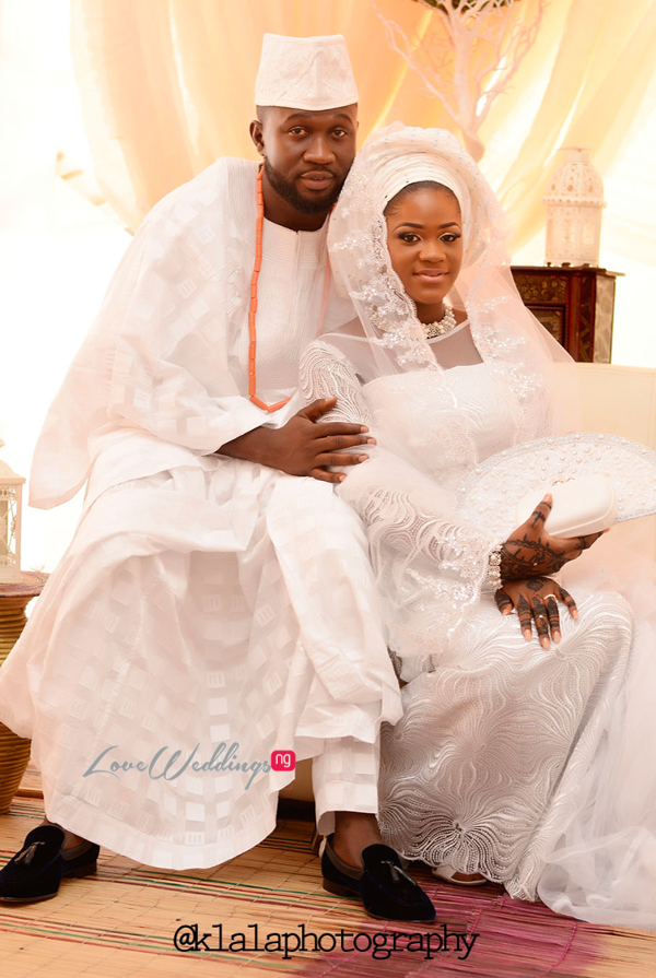 Nigerian Muslim Traditional Couple Rasheedat and Kamaldeen LoveweddingsNG Klala Photography