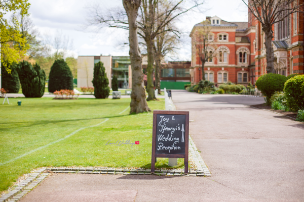 Nigerian Wedding Joy and Ifeanyi Welcome Sign BlackBoard Perfect Events LoveweddingsNG