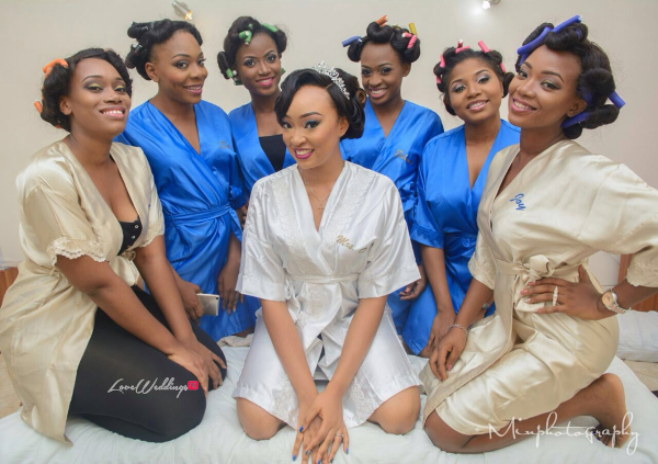 Nigerian Wedding Sandra and Obinna Bridesmaids LoveweddingsNG 1