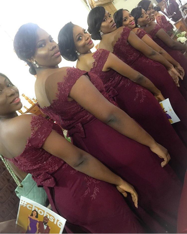 Noble Igwe Chioma Otisi Bridesmaids Nigerian Celebrity Wedding LoveweddingsNG