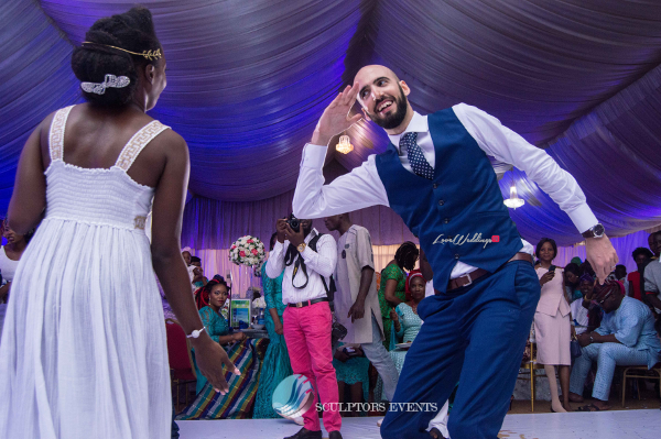 Esther and Kyrillos Yoruba Greek Wedding Bride and Groom Dance Sculptors Event Planners LoveweddingsNG