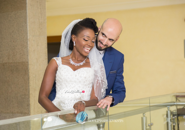 Esther and Kyrillos Yoruba Greek Wedding Bride and Groom Sculptors Event Planners LoveweddingsNG 2