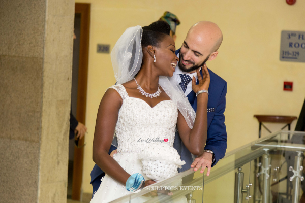 Esther and Kyrillos Yoruba Greek Wedding Bride and Groom Sculptors Event Planners LoveweddingsNG 3