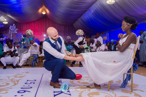 Esther and Kyrillos Yoruba Greek Wedding Garter Sculptors Event Planners LoveweddingsNG 2