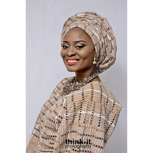 Nigerian Sanyan Aso Oke Head to Toe Bridal Inspiration LoveweddingsNG Thinkit Photography