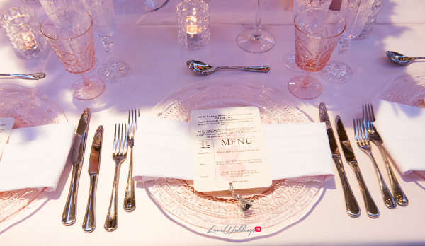 Forever Blush Styled Shoot Cristal Olivier Weddings Table Menu Cards LoveweddingsNG