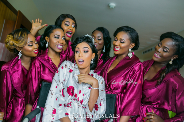 Nigerian Bride and Bridesmaids Trendybee Events LoveweddingsNG
