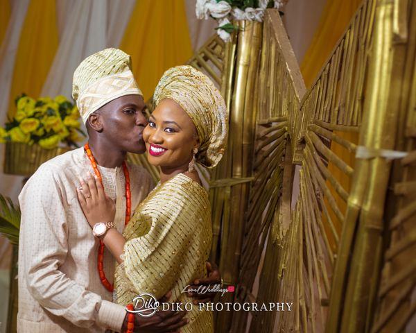 Nigerian Traditional Bride and Groom Adefunke & Adebola Second Outfit Diko Photography LoveweddingsNG 1