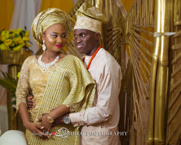 Nigerian Traditional Bride and Groom Adefunke & Adebola Second Outfit Diko Photography LoveweddingsNG