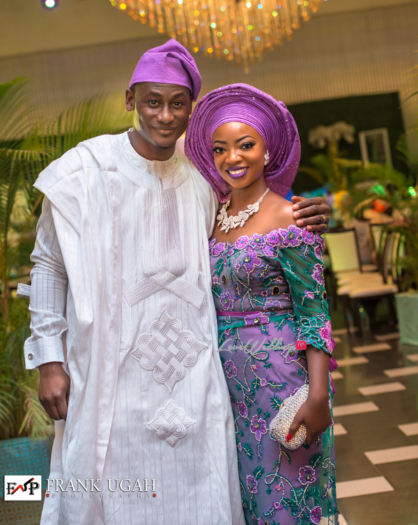 Nigerian Traditional Bride and Groom Kunbi Oyelese Lanre Tomori Second Outfit LoveweddingsNG