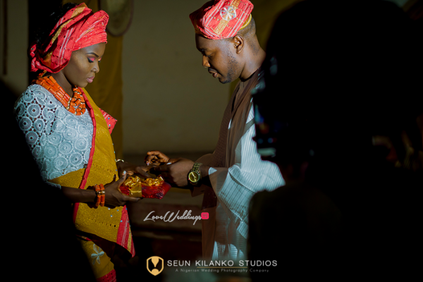 Nigerian Traditional Bride and Groom Ring Seun and Tosin Seun Kilanko Studios LoveweddingsNG